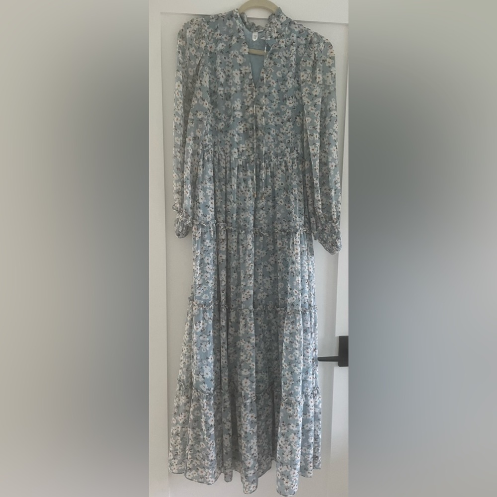 Elan Floral Print Maxi Dress